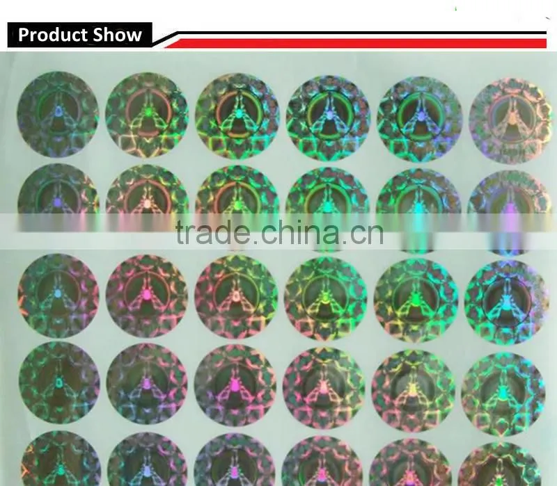 Holographic sticker anti-fake hologram stickers