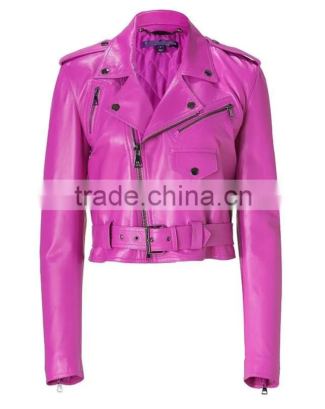 soft milled leather motorbike jacket