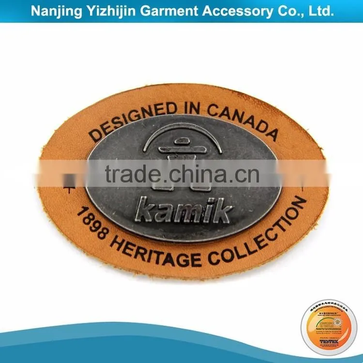 New Design China Supplier Fake Leather Labels Patches