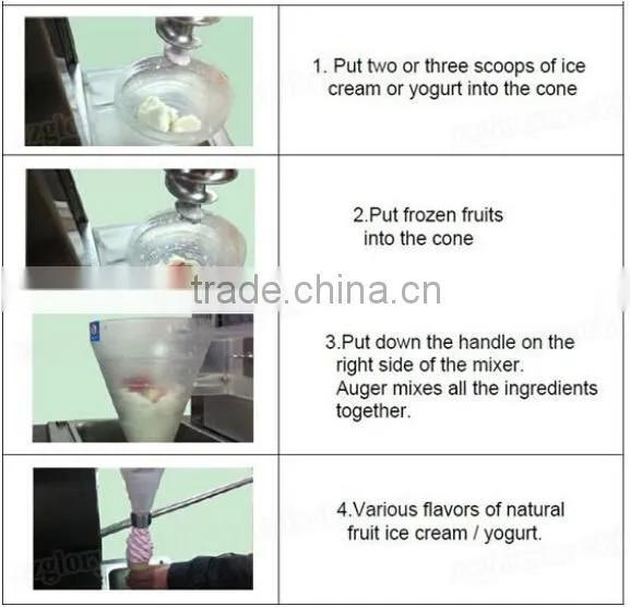 Fruit ice cream machine/Fruit ice cream maker/Fruit ice cream shop