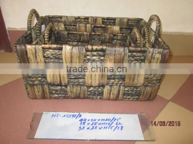 New products! Water hyacinth basket/storage basket with 2 handle