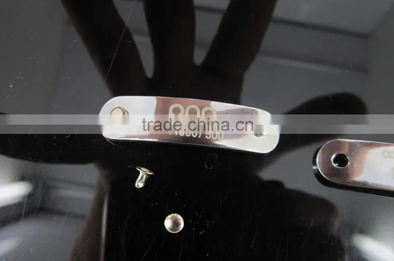 high quality metal logo plate for luggage