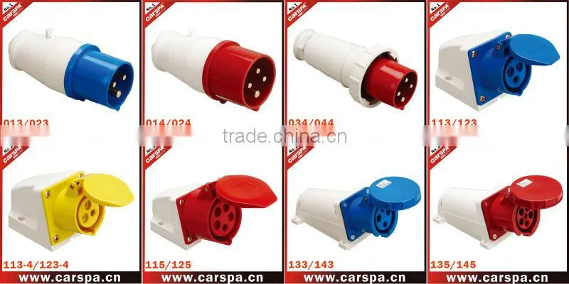 63 amp industrial plug & socket
