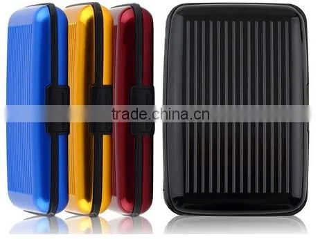 Waterproof Business ID Credit Card Wallet Holder Aluminum Metal Case