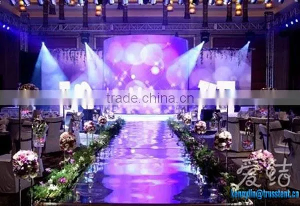 Party,ball,corporate launch acrylic stage led wedding centerpiece
