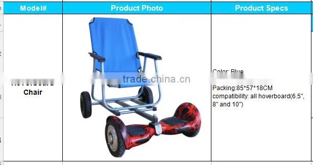 Blue hoverboard chair berg pedal go kart single seat go kart