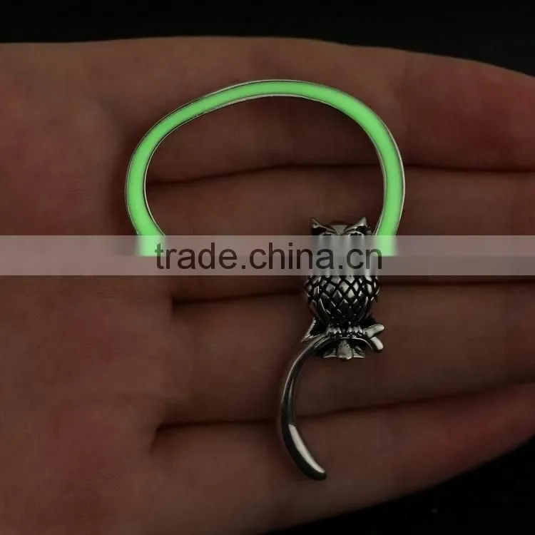 glow in the night owl j old fashion animal shaped earrings