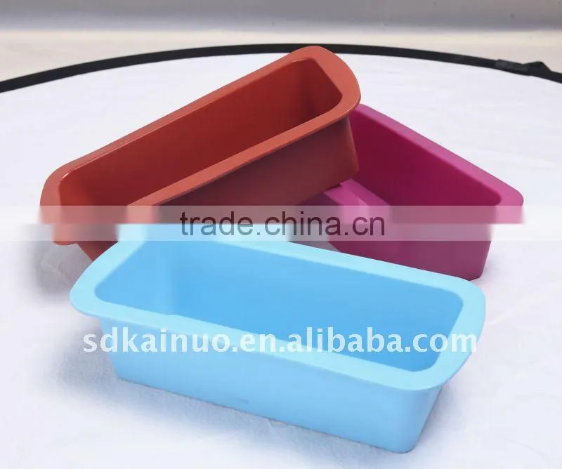 Eco-friendly microwave safe silicone rubber cake loaf cake tins