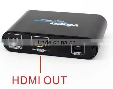 Manufacture supply for 1080P/1.3 Male-Female VGA to HDMI converter YJS-6500HD