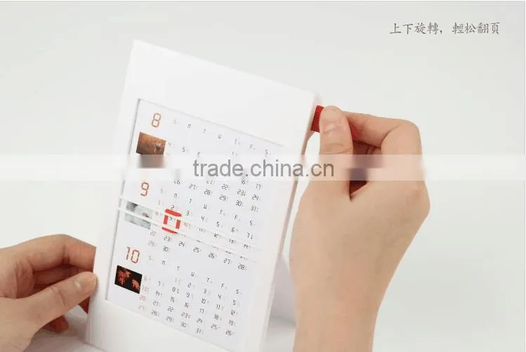wholesale custom ps calendar printing 2016 novelties goods from china /minion Xmas Gift concise style calendar printing