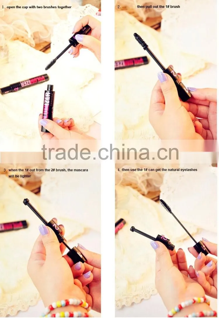 3D makeup kit Two way using brush volume mascara for longer and darker eyelash mascara tube