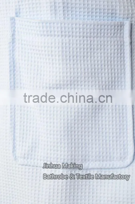 Cheap 100% cotton Unisex Waffle Weave Bathrobe