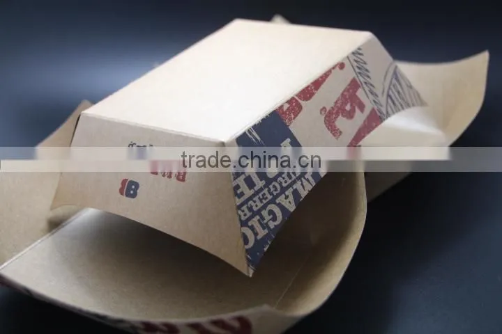 high quality custom made paper packing kraft lunch pails