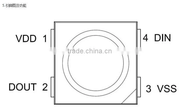 Full Color, With IC inside, 4 in 1 SK6812 5050 RGBW SMD LED Chip