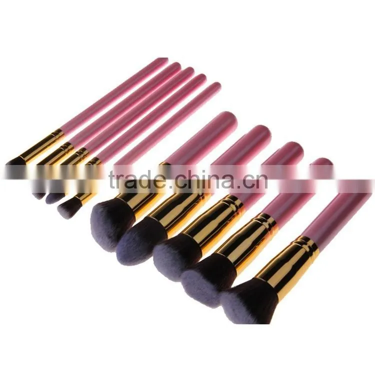 10Pcs Pro Makeup Blush Eyeshadow Blending Set Concealer Cosmetic Make Up Brushes Tool Eyeliner Lip Brushes