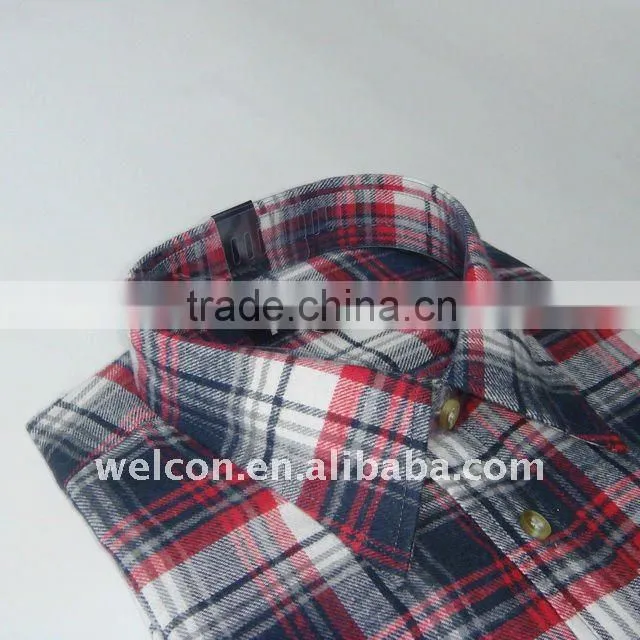 Men's casual flannel long sleeve fashionable plaid business shirt