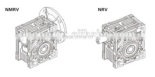 RV series Aluminium Worm Gearbox for Electric Vehicle