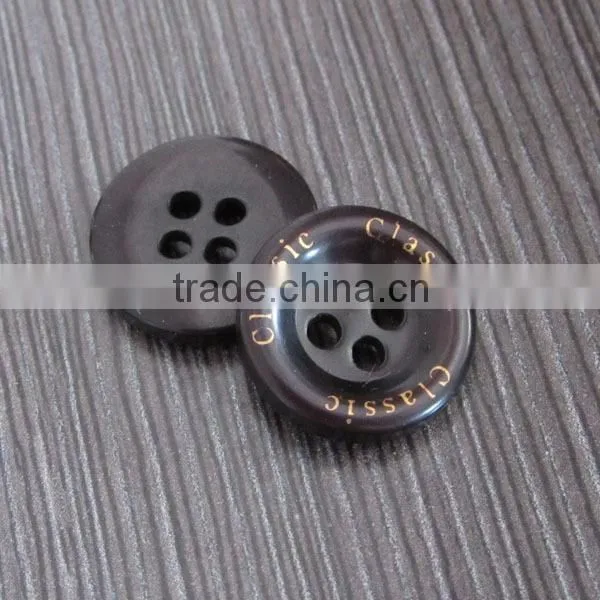 Lettered Shirt Button