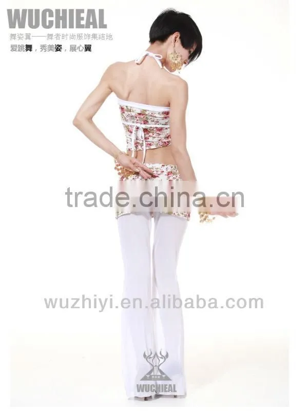 Belly Dance Costumes, Cheap Silk Sexy Belly Dance Practise Set, Belly Dancing Lesson Dress (QC2012)