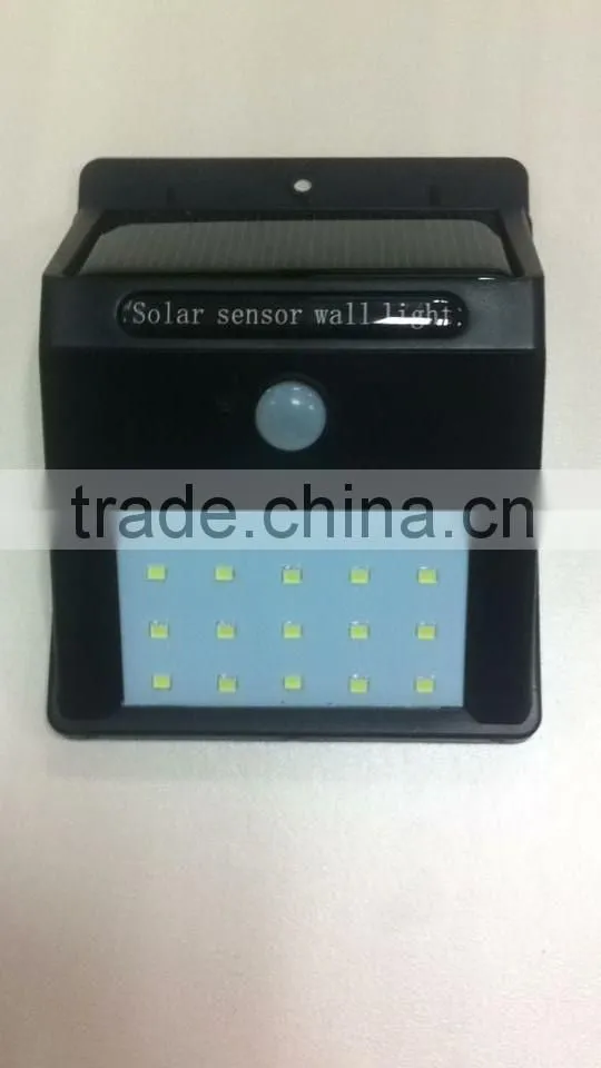 2016 energy saving body sensor high quality solar led lights solar walll lighting for outdoor street light