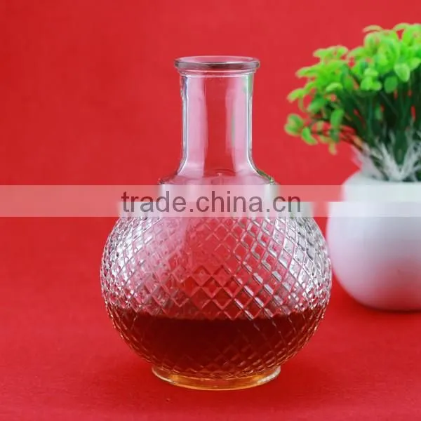 Fanctory direct sale frosted cork bottles 500ml super flint glass bottle aluminium cap water bottle