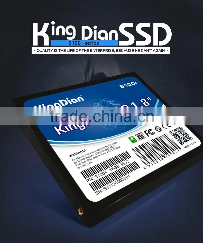 KingDian solid state drive ssd highest speed sata2 1.8inch ssd 16gb hard drive for Desktop and Laptop