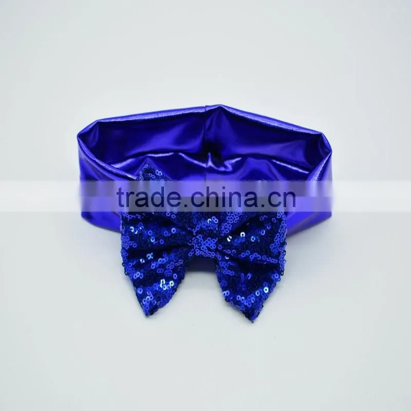 Women Girl Bride Boho sequin bowknot Headband/ baby accessories