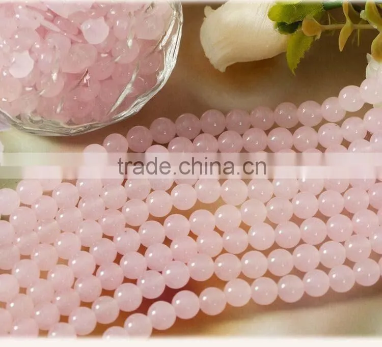 Natural charming rose quartz crystal beads bracelet wholesale