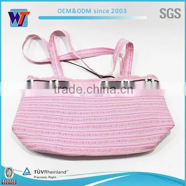 Bamboo bracelets shoulder women canvas messenger bag