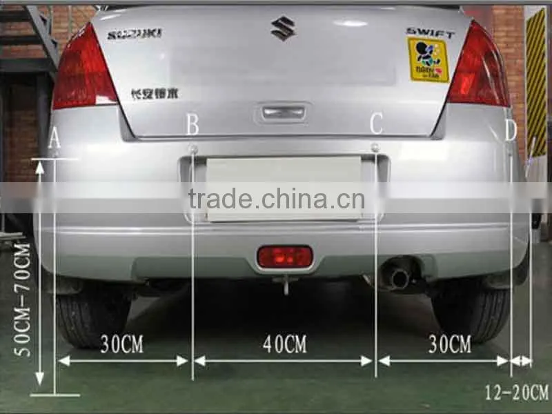 High quality back up led universal car parking sensor with 4 probes for car reversing