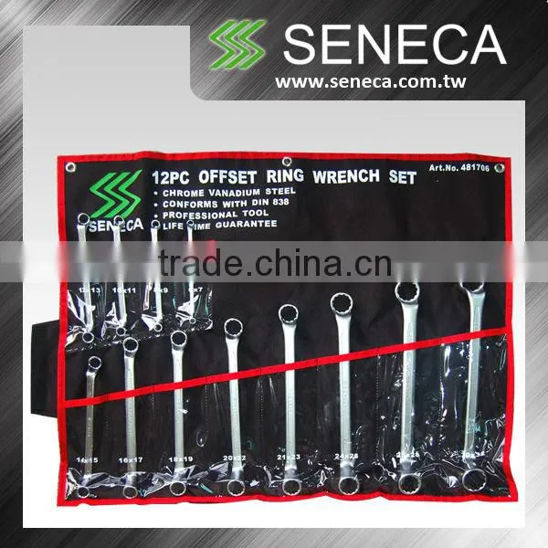 12pc Offset Ring Wrench Set 6mm-32mm