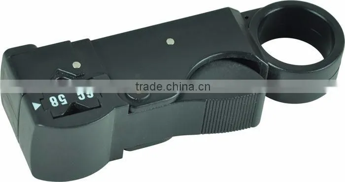 LSDbrand Mini cable stripperLS-312B wire cable stripper for RG58/RG59/RG62/3C/4C cable black round wire stripper