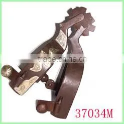 Western Antique Brown Decorative Spurs