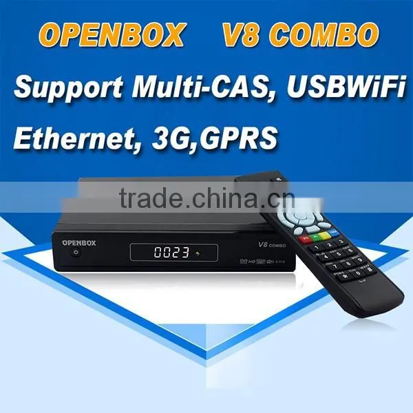 nice product !openbox V8 combo DVB-S2 and DVB-T2 free IPTV twin tuner set top box for UK/italy/USA market