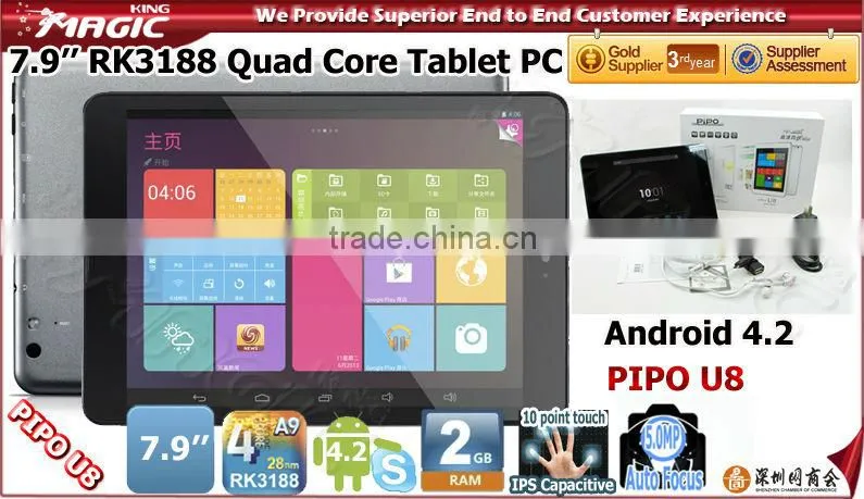 7.9 inch RK3188 Quad core pc portatil