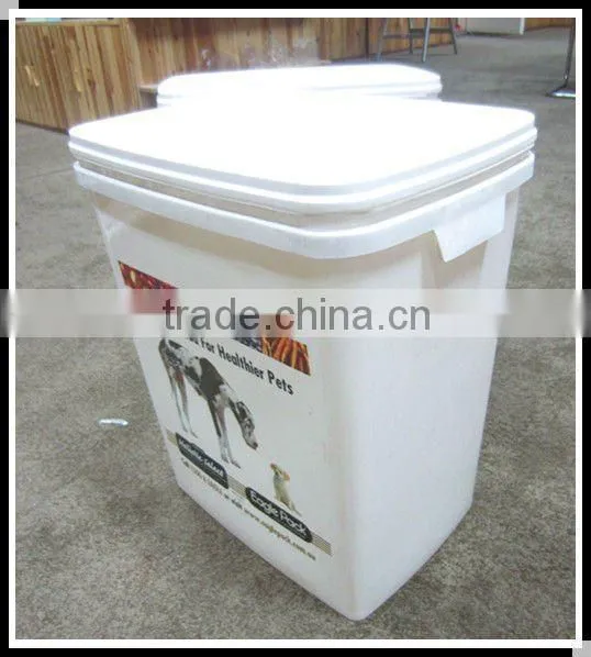 plastic pet food container