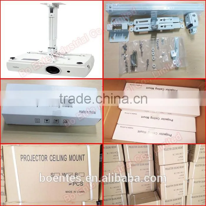 Aluminum Alloy Retractable Projector Ceiling Mount Bracket BM4365 for Projector Support
