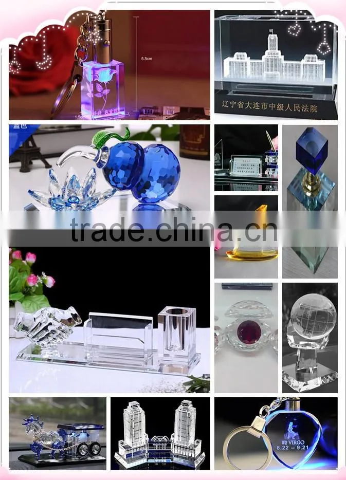 Elegant crystal candlestick glass candlestick