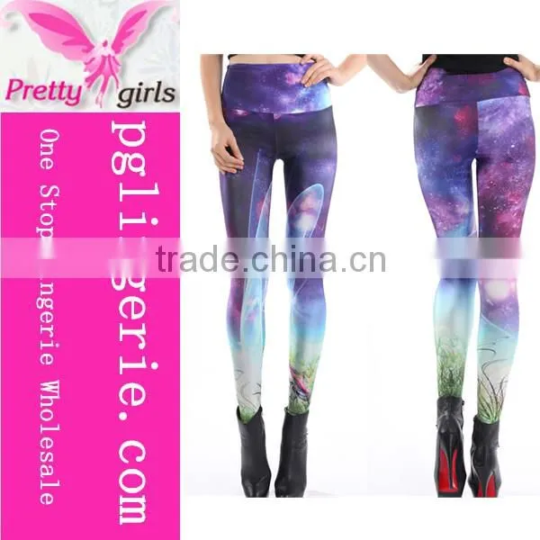 Stylish Space Skinny Pants,Space Printed Women Leggings,Europe Galaxy Leggings