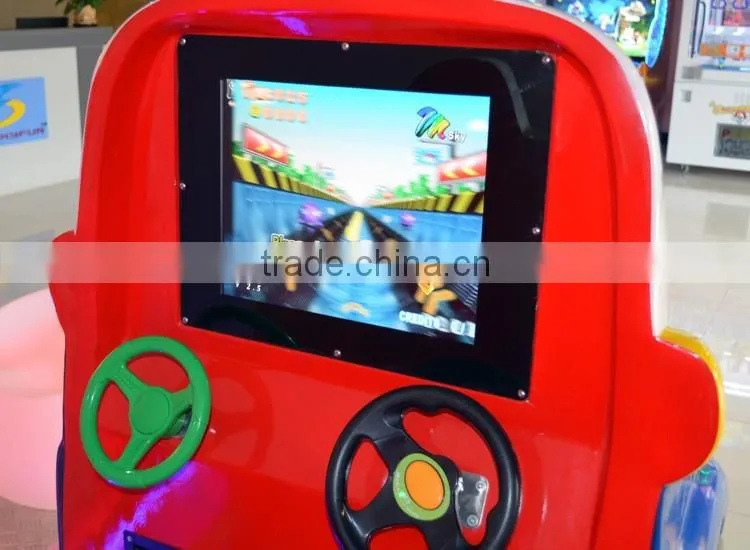 Happy Child's love kids coin operated game machine MP4 kiddie ride Italy racing