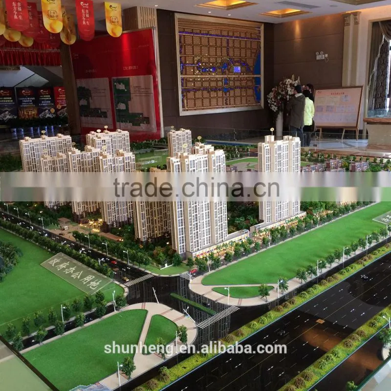 Residential apartment scale building model for sale centre