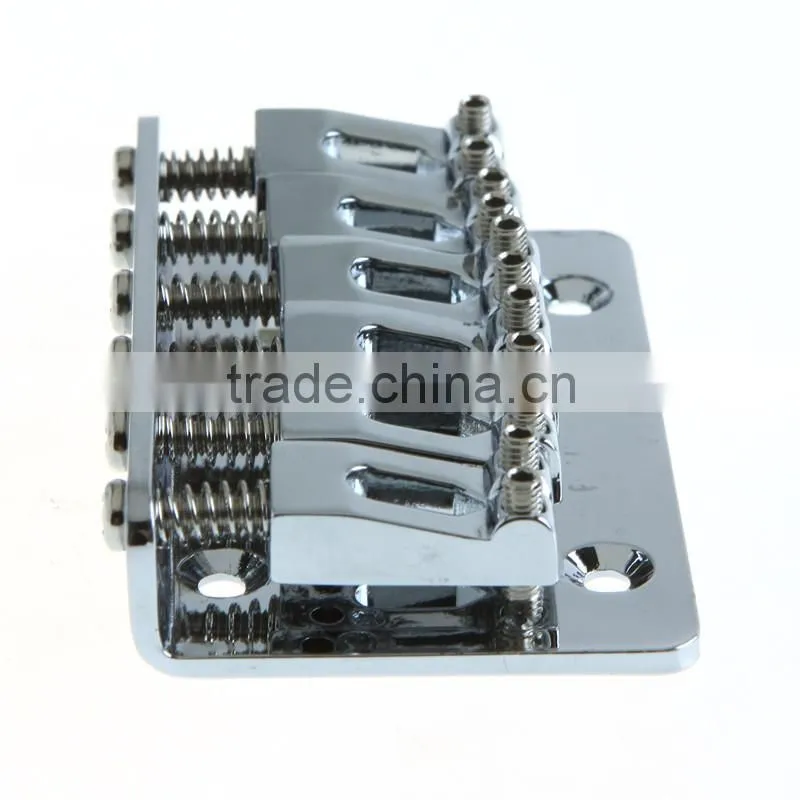Guitar Parts 65mm Chrome 6 Strings Saddle Hardtail Bridge Top Load