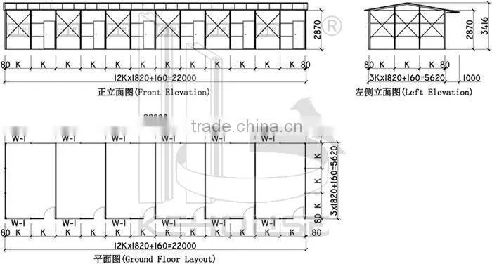 modern portable eps timber frame house design