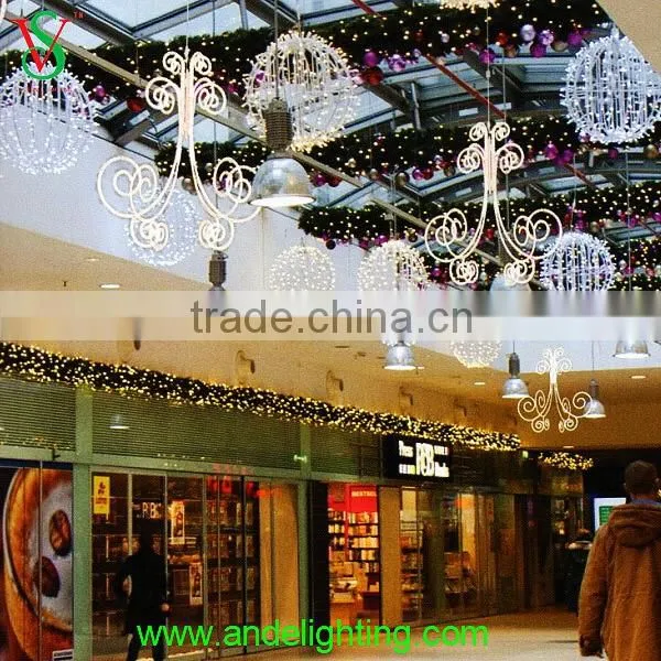 Shopping mall decoration tree decoration Dia 0.5m christmas ball light