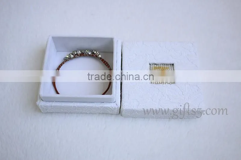 Personalized Jewelry Box bracelet box with beaded name plate of J