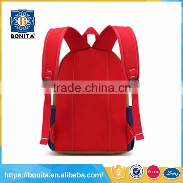 European style outdoor daily fashion red canvas rucksack backpack