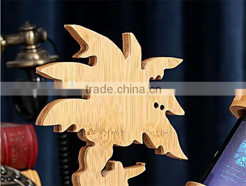 WR007/100% Bamboo Material Chinese Style Hot Sale Fishing Shaped Folding Bamboo Wine Rack