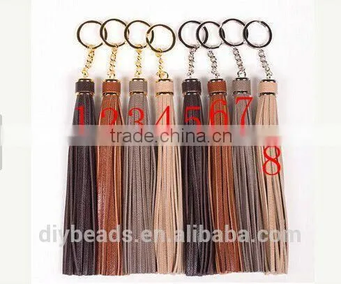 wholesale long leather Tassel for handbag and Jewelry Use