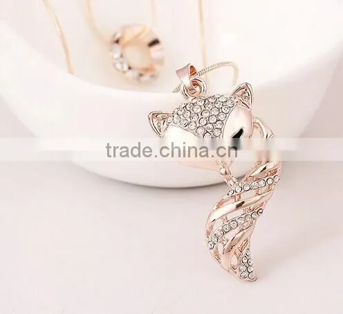European and American fashion necklace alloy exaggerated fashion brief paragraph sweater chain necklace