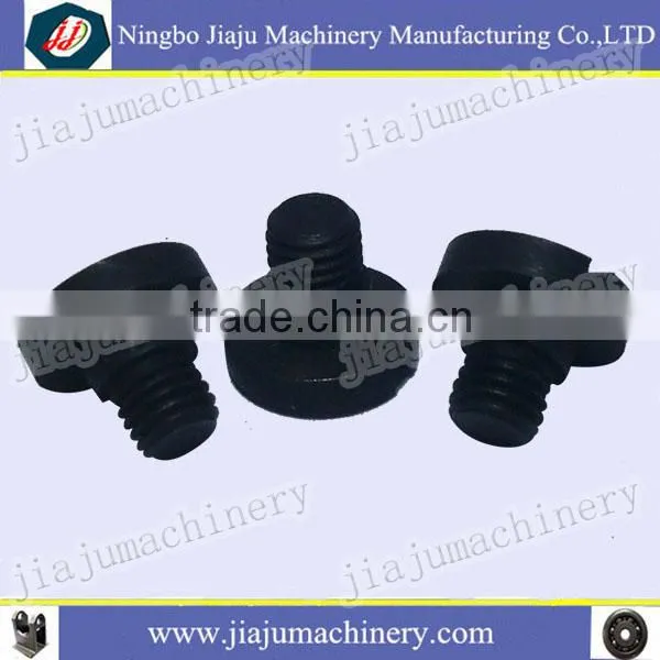 slotted black steel T bolt screw